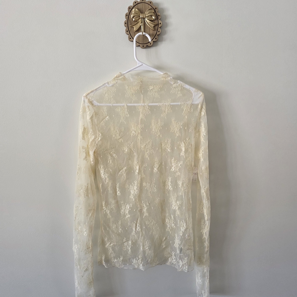 Elegant Cream Lace Blouse